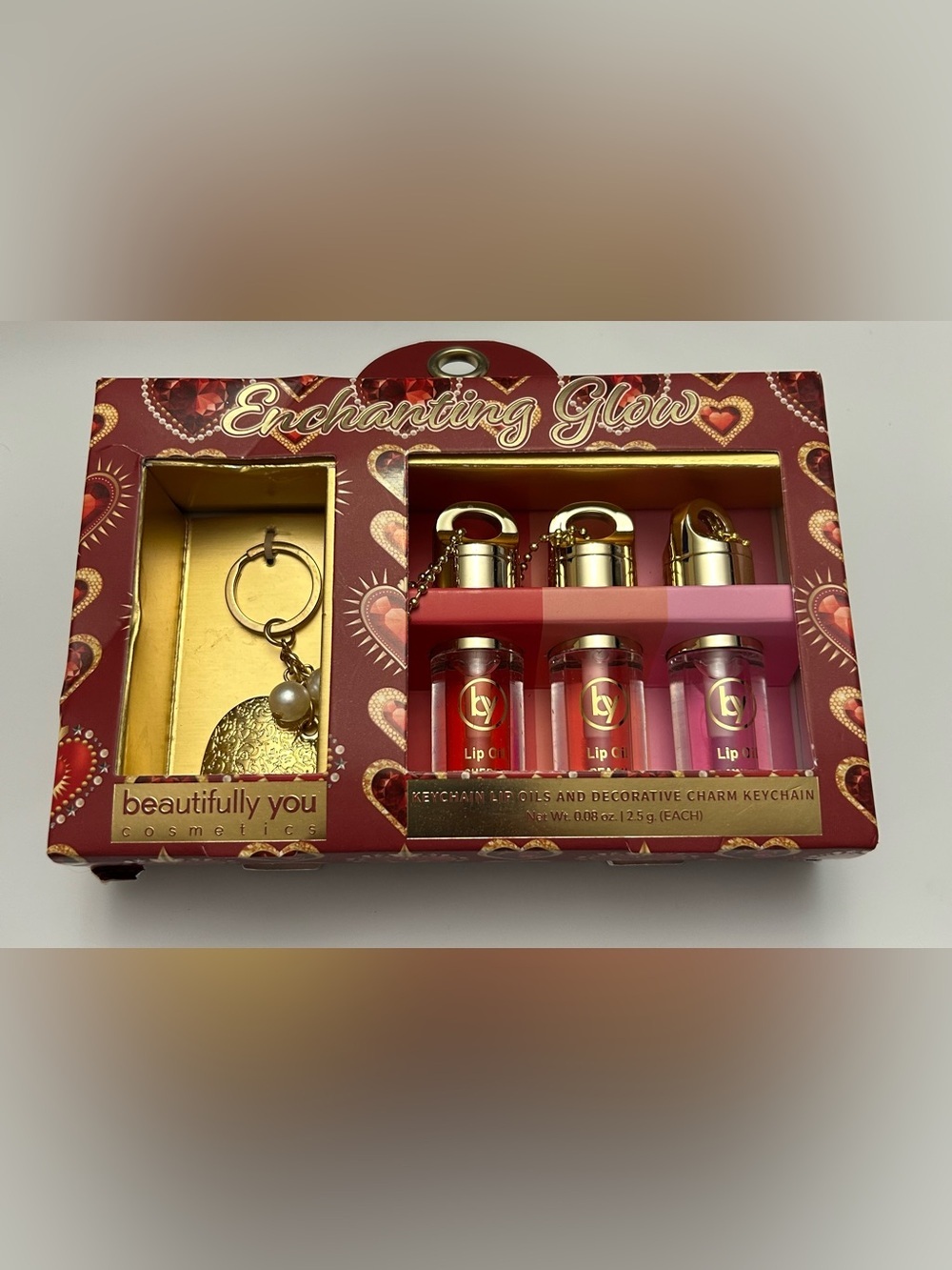 Enchanting Glow Keychain Lip Oil Set